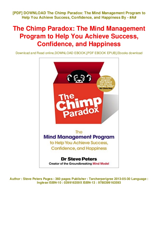 the chimp paradox mind management pdf